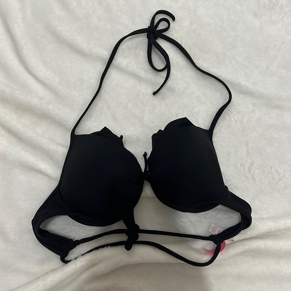 VS PUSH-UP BLACK BIKINI TOP